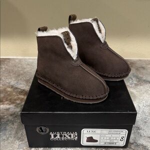Australia Luxe Collective Kids Chocolate Brown Boots
